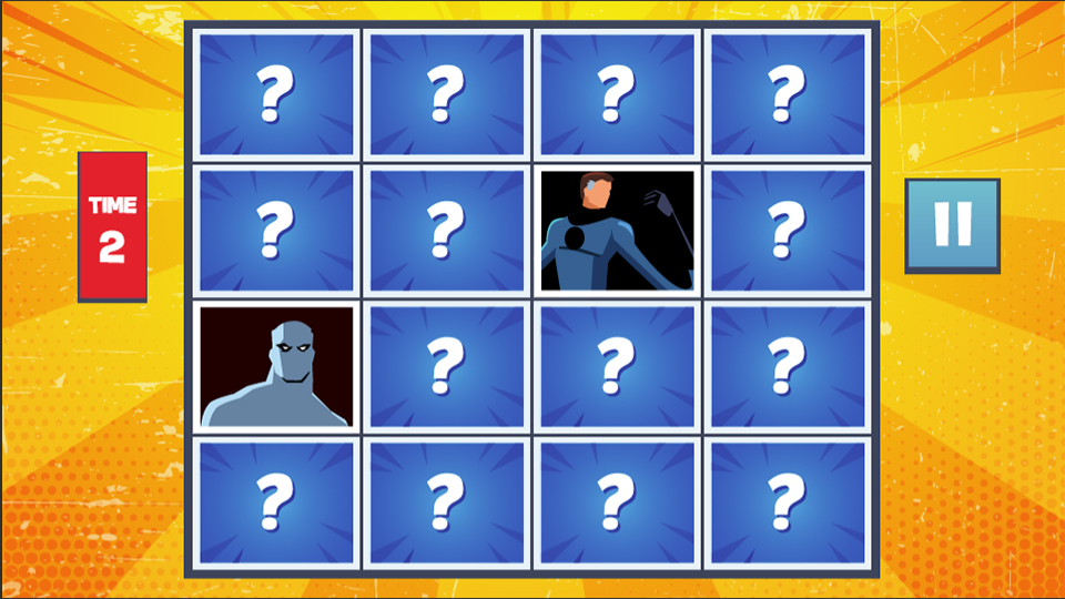 Superhero Memory Match HD